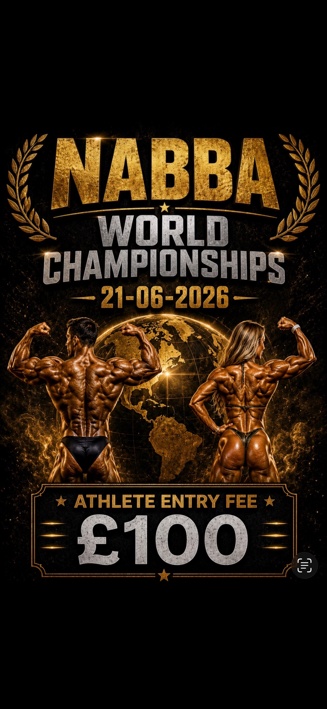 Athlete First Entry NABBA World Championships